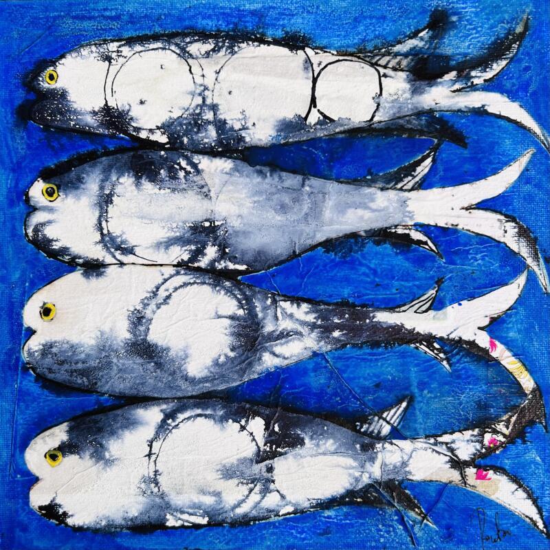 Painting Pageot by Colombo Cécile | Painting Naive art Acrylic, Gluing, Ink, Pastel, Watercolor Animals