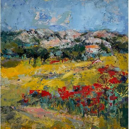 Painting De nouveau le Printemps by Vaudron | Painting Figurative Gouache Landscapes, Pop icons