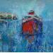 Painting Le Cargot by Vaudron | Painting Figurative Landscapes Gouache