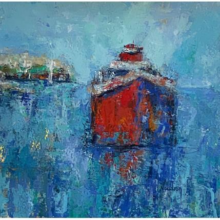 Painting Le Cargot by Vaudron | Painting Figurative Gouache Landscapes