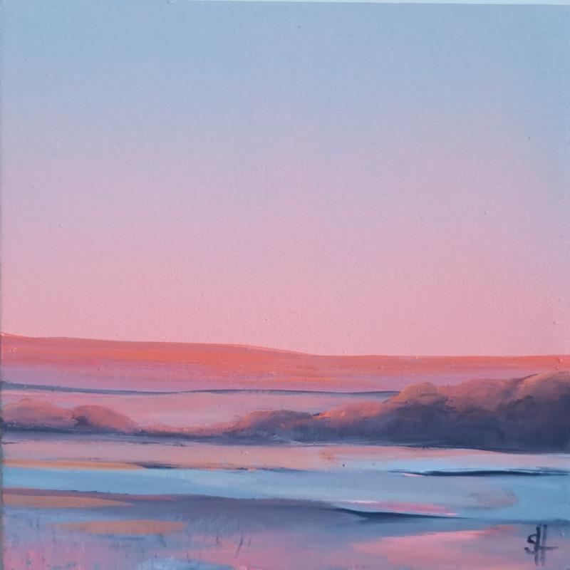 Painting FROSTY MORNING by Herz Svenja | Painting Impressionism Acrylic Landscapes, Nature, Pop icons