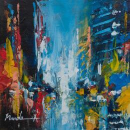 Painting One klay out by Mande | Painting Impressionism Acrylic Architecture, Urban