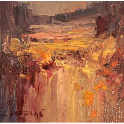 Painting Rest of the fire by Petras Ivica | Painting Figurative Oil Landscapes