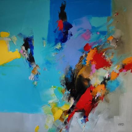 Painting Wind spring by Virgis | Painting Abstract Oil Minimalist