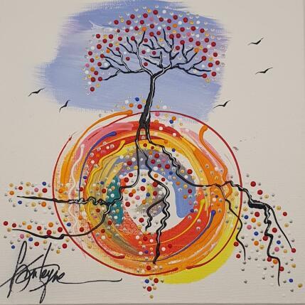 Painting Dans ton ciel by Fonteyne David | Painting Figurative Acrylic Pop icons