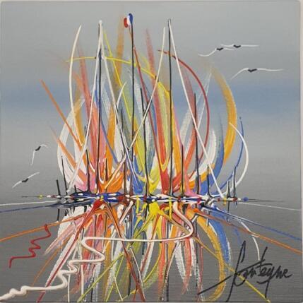 Painting Avec toi by Fonteyne David | Painting Figurative Acrylic Pop icons
