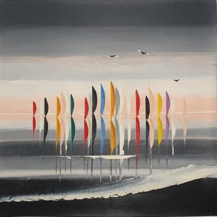 Painting La mer dans tes bras by Fonteyne David | Painting Figurative Acrylic
