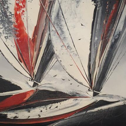 Painting Black wave by Fonteyne David | Painting Figurative Acrylic