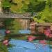 Painting Maisons à colombages à Strasbourg by Elisabeth Bazin | Painting Figurative Urban Acrylic
