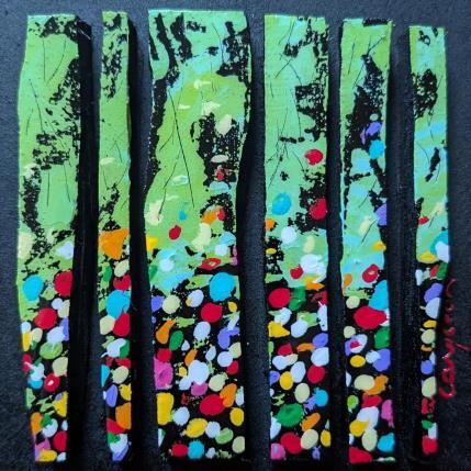 Painting Bc16 touche multi vert by Langeron Luc | Painting Subject matter Acrylic, Resin, Wood