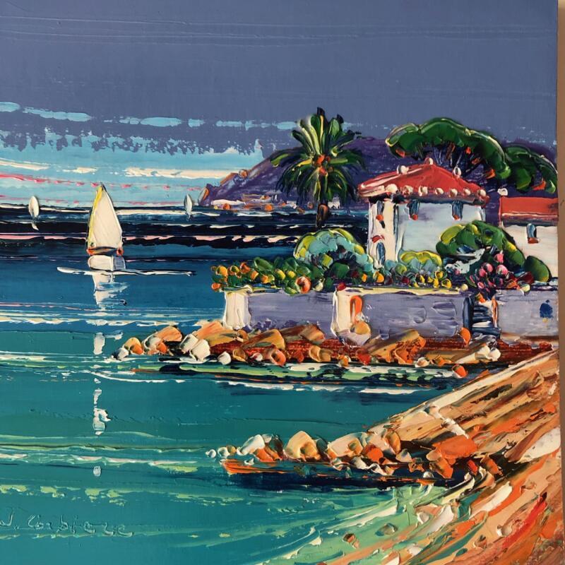 Painting Lumière du soir by Corbière Liisa | Painting Figurative Oil Landscapes