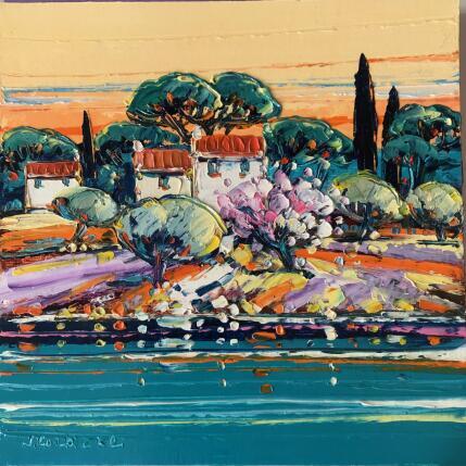 Painting Printemps sur la Riviera by Corbière Liisa | Painting Figurative Oil Landscapes