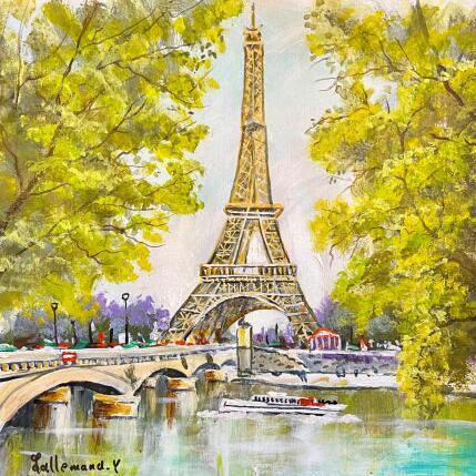 Painting La Tour Eiffel au printemps  by Lallemand Yves | Painting
