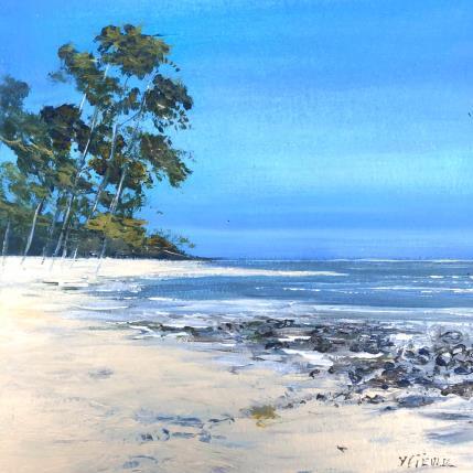 Painting Les grands pins by Fièvre Véronique | Painting Figurative Acrylic Nature, Pop icons