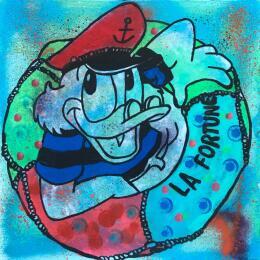 Painting La fortune by Kikayou | Painting Pop-art Acrylic, Gluing, Graffiti Pop icons
