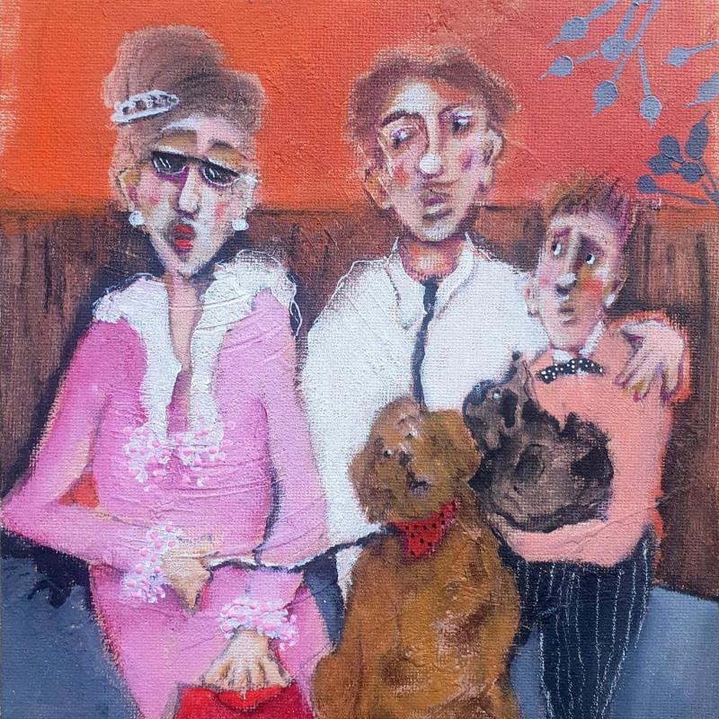 Painting Family walk by Garilli Nicole | Painting Figurative Acrylic Life style, Pop icons