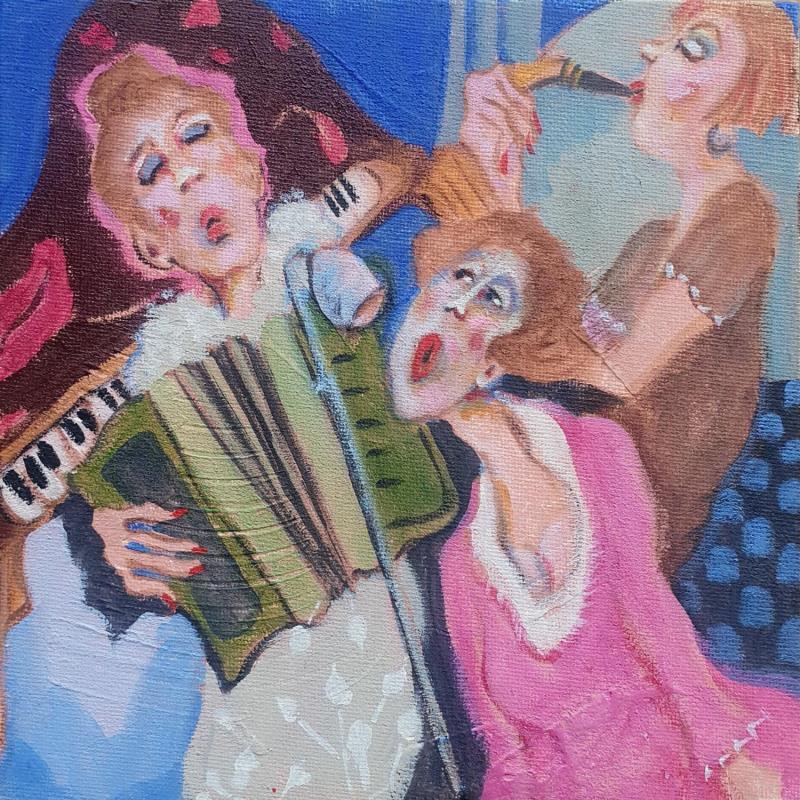 Painting We love blue and blues.  by Garilli Nicole | Painting Figurative Acrylic Life style, Pop icons