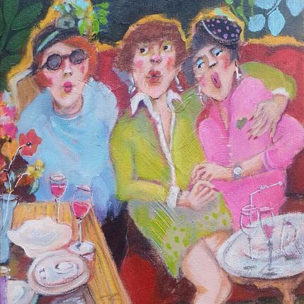 Painting My last evening was very drunk  by Garilli Nicole | Painting Figurative Acrylic Life style