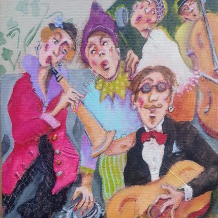 Painting Be-bop à la Huchette   by Garilli Nicole | Painting Figurative Acrylic Life style