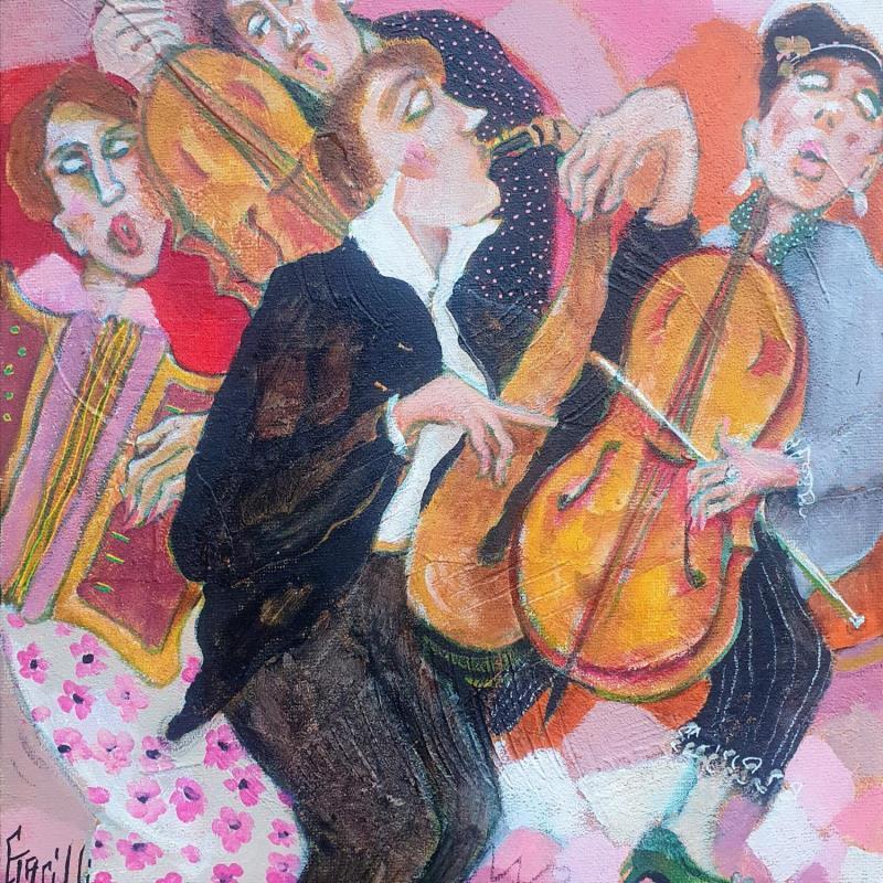 Painting Rhythmic fantasy   by Garilli Nicole | Painting Figurative Acrylic Life style