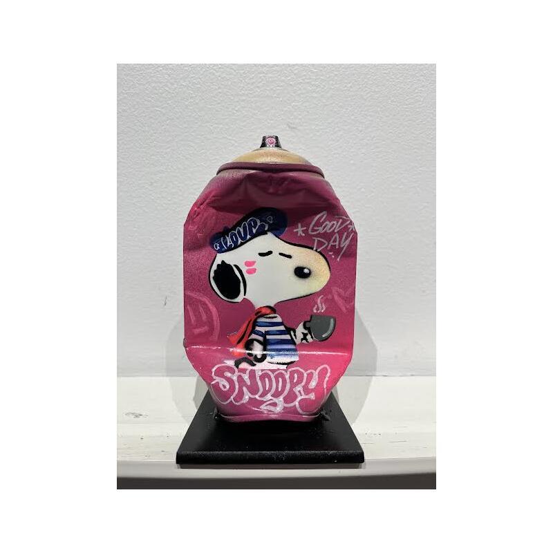 Sculpture Snoppy Tea par Kedarone | Sculpture Pop-art Acrylique, Graffiti Icones Pop