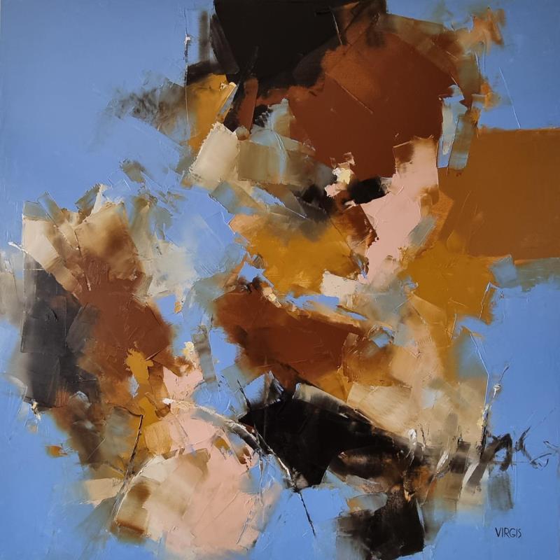 Painting From above by Virgis | Painting Abstract Oil Minimalist