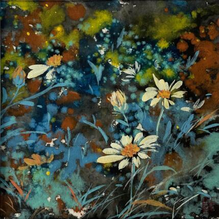 Painting F2 Blooming  10039-20735-20250409-5 by Yu Huan Huan | Painting Figurative Ink, Watercolor Nature, Pop icons