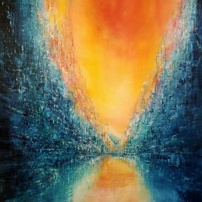 Painting Double énergie by Levesque Emmanuelle | Painting  Oil