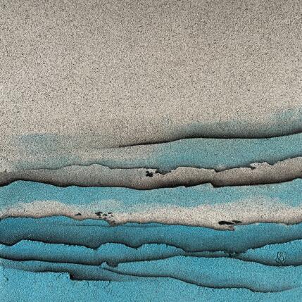 Painting Carré Ensablé 7 by CMalou | Painting Subject matter Sand Minimalist
