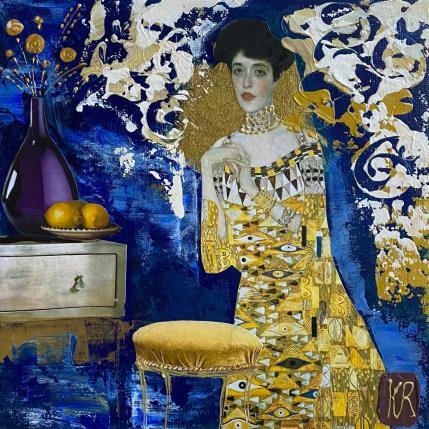 Painting Un rêve  by Romanelli Karine | Painting Figurative Acrylic, Gluing, Paper, Pastel, Posca Life style, Pop icons, Portrait