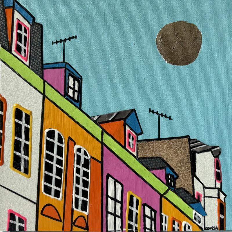 Painting C'est le Printemps ! by Lovisa | Painting Pop-art Acrylic, Gluing, Paper, Posca, Silver leaf, Upcycling Pop icons, Urban