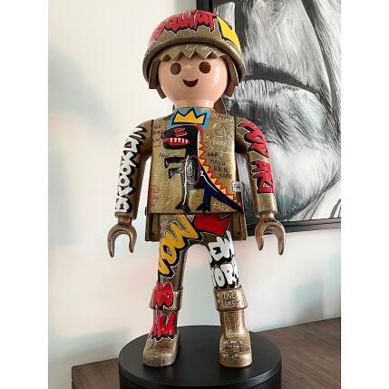 Sculpture Basquiat NYC by Anto | Sculpture Pop-art Graffiti, Posca Pop icons