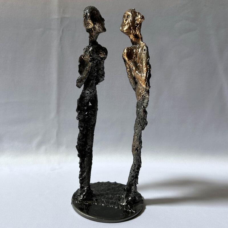Sculpture Duo de Muses 35-25 by Buil Philippe | Sculpture Figurative Bronze, Metal Life style