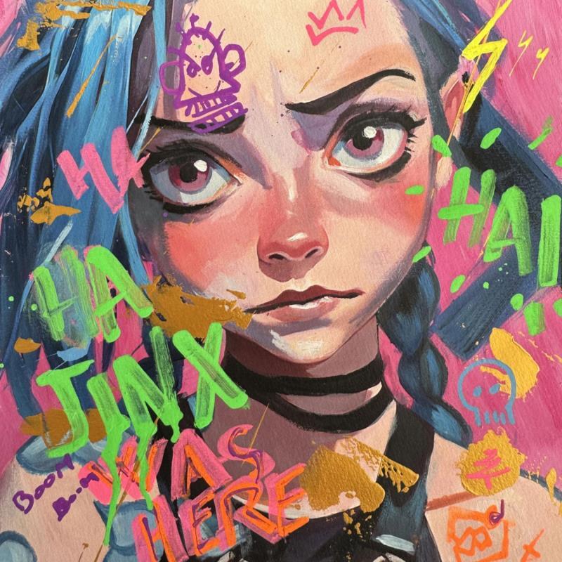 Painting Jinx by Caizergues Noël  | Painting Pop-art Acrylic, Gluing Pop icons