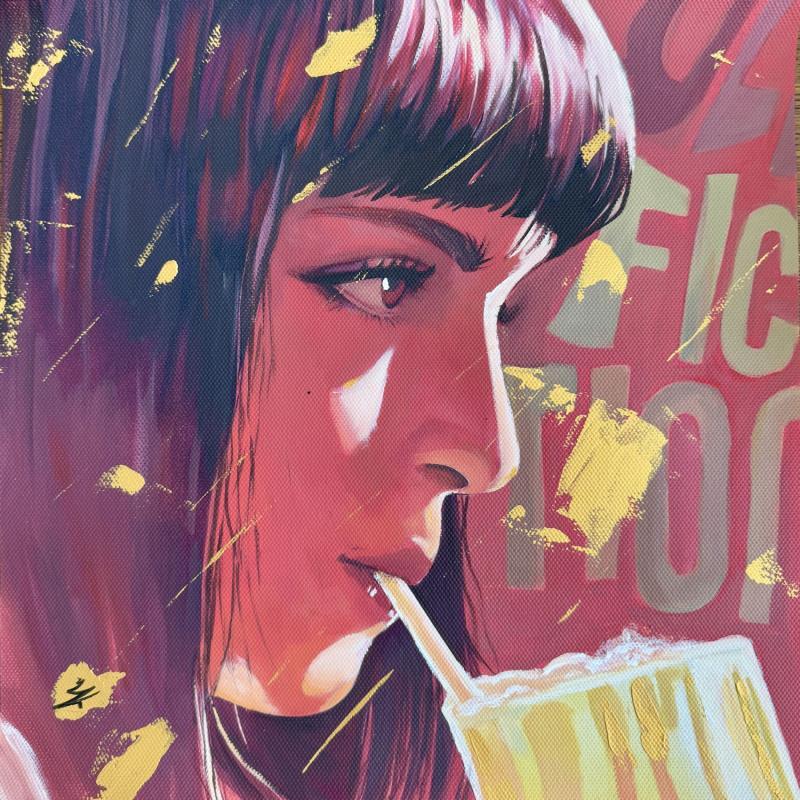 Painting Pulp Fiction by Caizergues Noël  | Painting Pop-art Acrylic, Gluing Pop icons