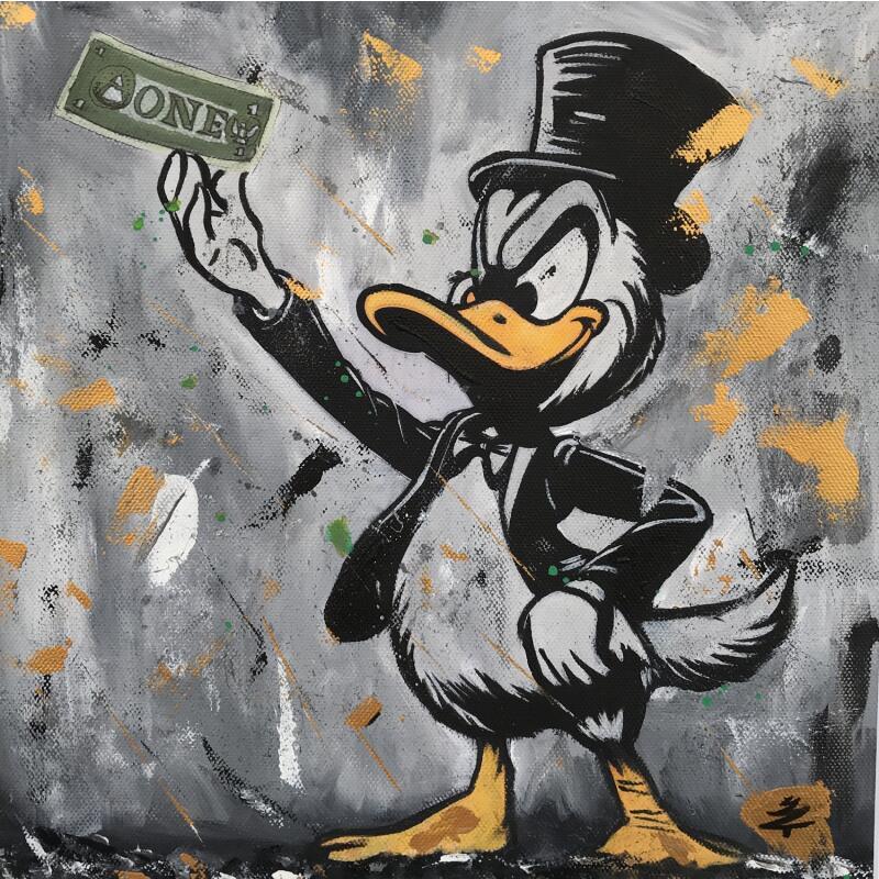 Painting Picsou by Caizergues Noël  | Painting Pop-art Acrylic, Gluing Pop icons