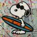 Painting surf by Marie G.  | Painting Pop-art Pop icons Wood Acrylic Gluing
