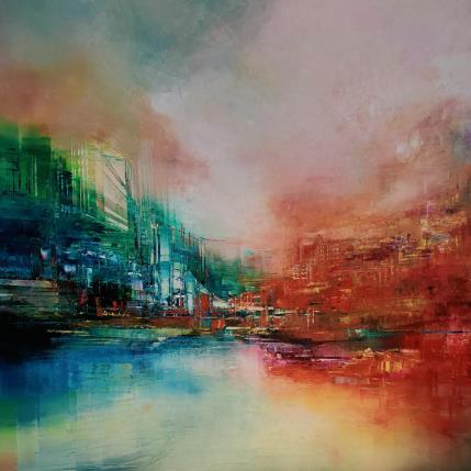 Painting Les deux rives by Levesque Emmanuelle | Painting  Oil