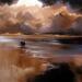 Painting Through Golden Storms by Bozhena Fuchs | Painting Realism Landscapes Nature Oil