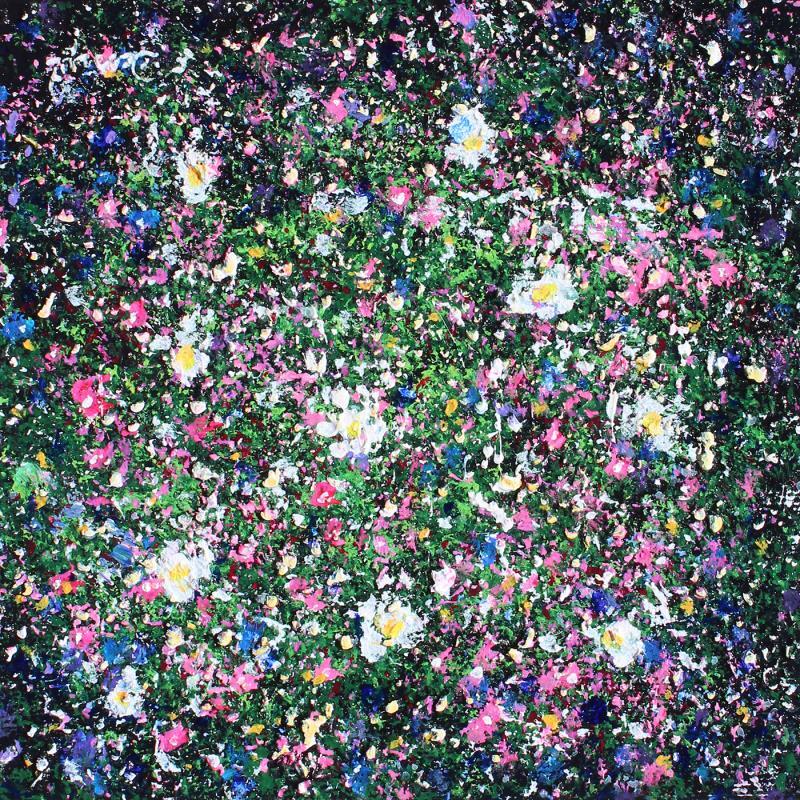 Painting Parterre de fleurs by Dessapt Elika | Painting