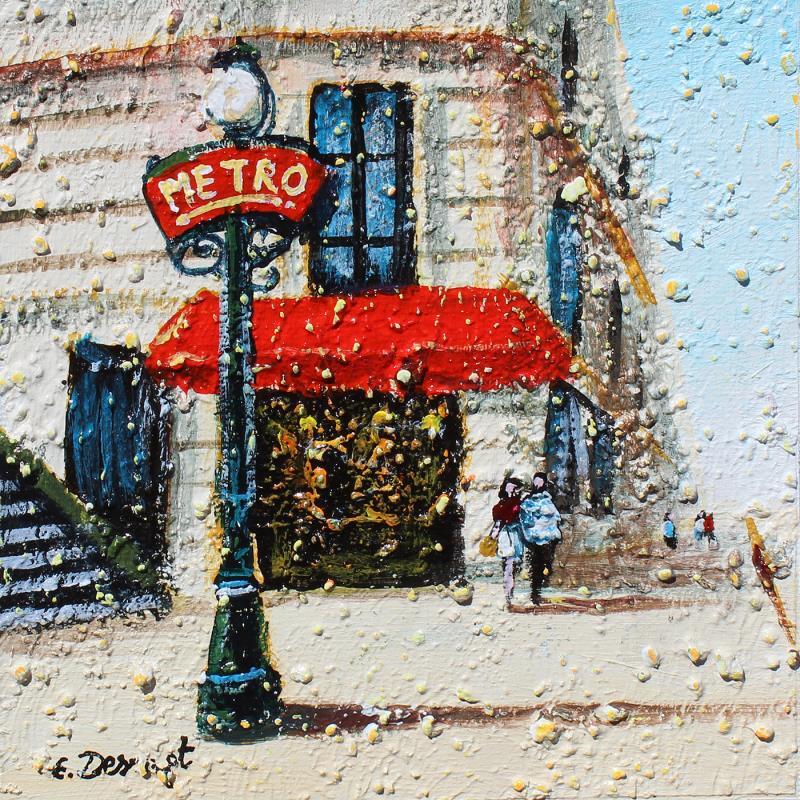 Painting Le métro de Paris by Dessapt Elika | Painting