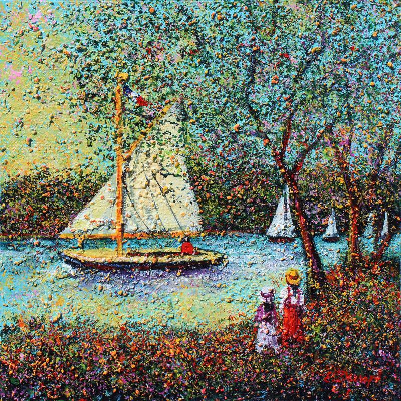 Peinture Un monde de couleurs par Dessapt Elika | Tableau