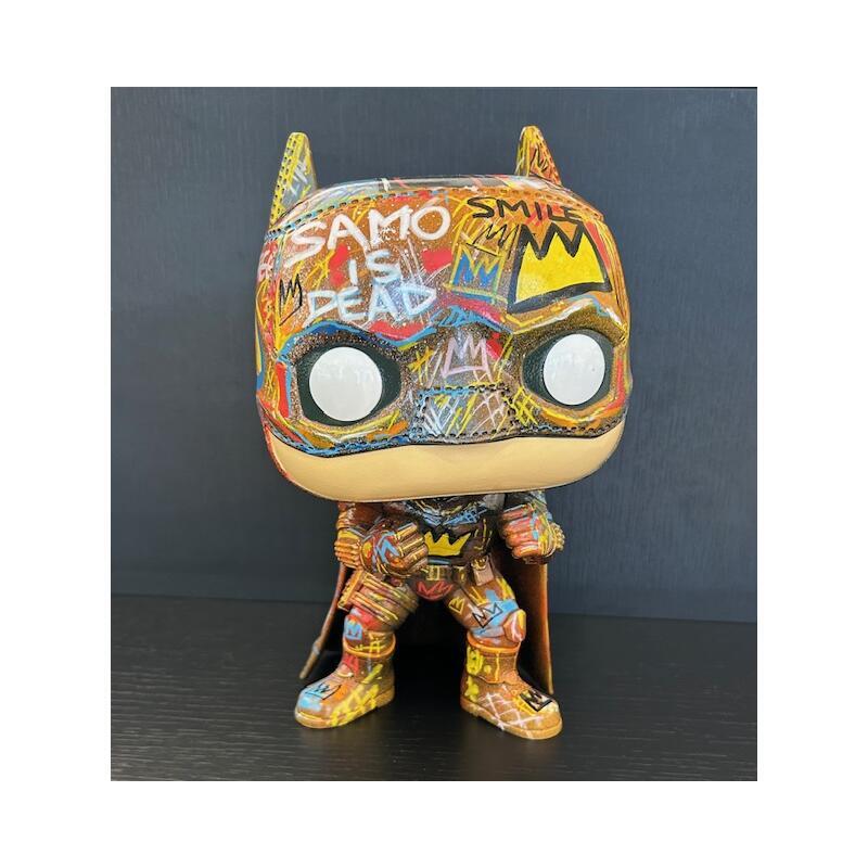 Sculpture BASQUIAT POP by Luna | Sculpture Pop-art Acrylic, Graffiti, Posca Pop icons