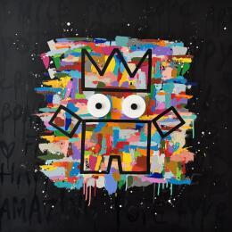 Painting WELCOME POTE by Mam | Painting Pop-art Acrylic Pop icons, Portrait, Society