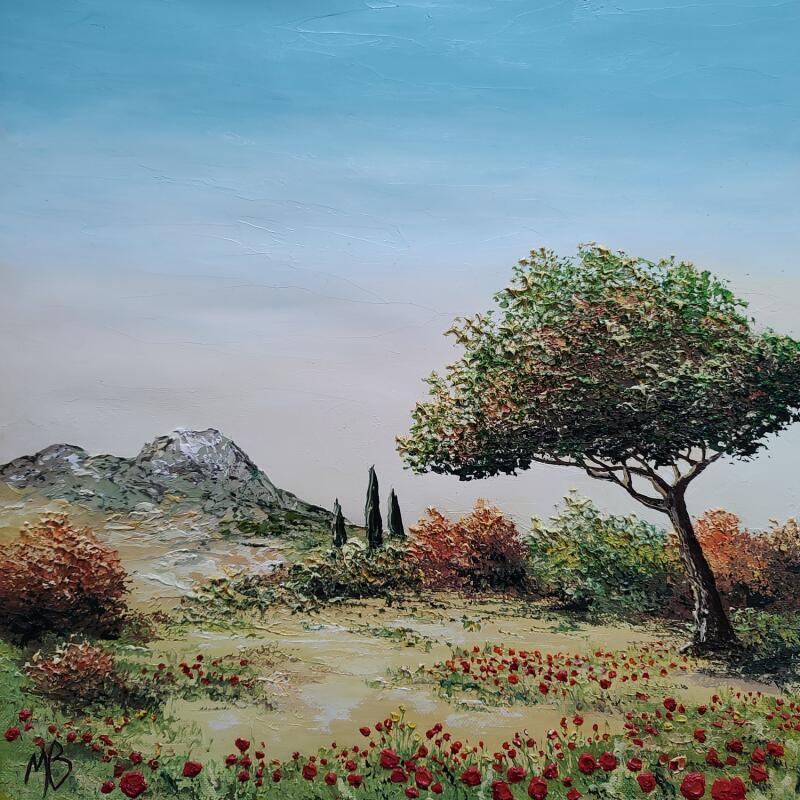 Painting Provence 1 by Blandin Magali | Painting Figurative Landscapes Oil