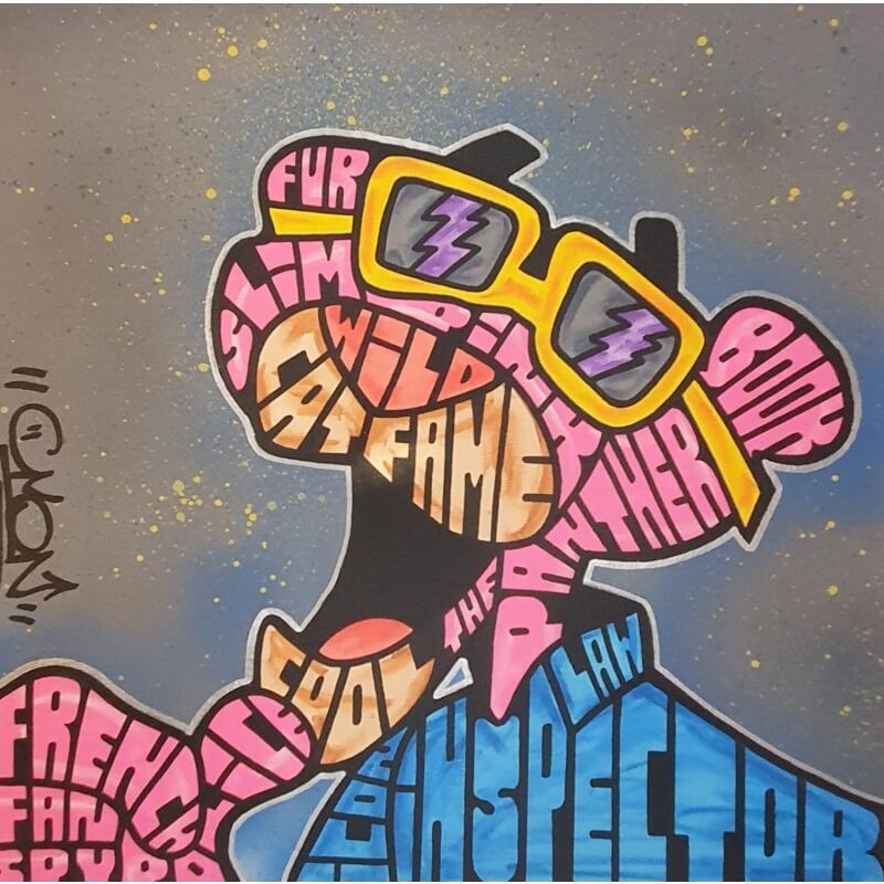 Painting Pink Panther 70's by Cmon | Painting Pop-art Pop icons
