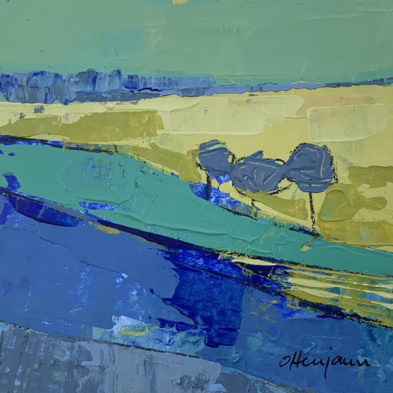 Painting Souvenir de voyage 3 by Ottenjann Andrea | Painting Abstract Landscapes Acrylic