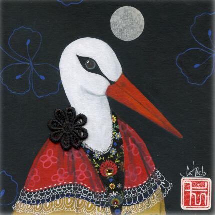 Painting Thelma by Rebeyre Catherine | Painting Naive art Acrylic