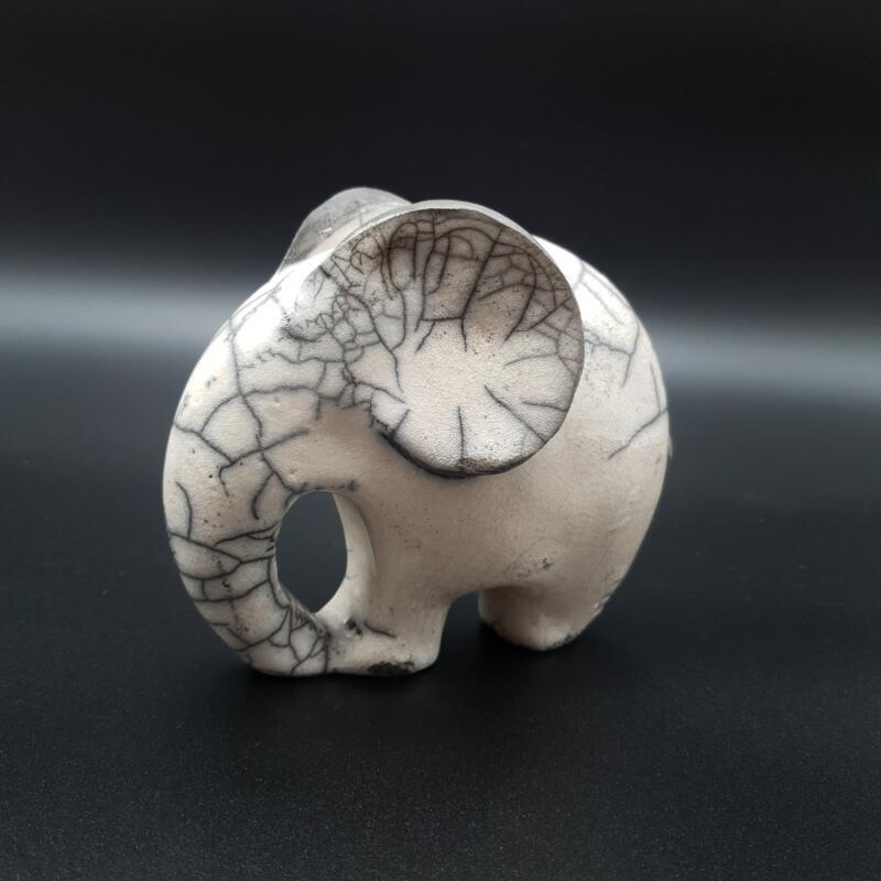 Sculpture Zandor by Escoffier Odile | Sculpture Figurative Raku Animals