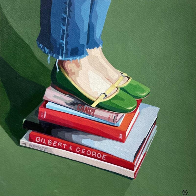 Painting Équilibre  by Colin Véronique | Painting Figurative Acrylic Life style, Portrait